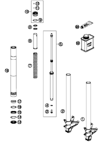 KTM Fork outer tube 49,13x577 dt54 db60 natu 2016 350 XCFW SIXDAYS 48600736