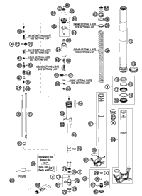 KTM Fork outer tube 49,13x577 dt54 db60 natu 2009 250 XCF-W USA 48600736