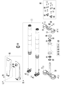 KTM Fork outer tube 49,13x577 dt54 db60 natu 2020 690 ENDURO R 48600736