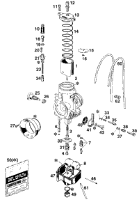 KTM EXHAUST PIPE NI. ''KTM523'' 2000 2004 125 SX 52305009100