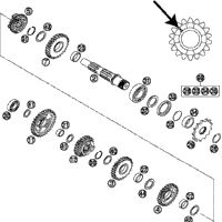 KTM EXHAUST PIPE NI. ''KTM523'' 2000 2002 125 SXS 52305009100
