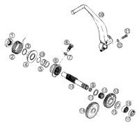 KTM EXHAUST PIPE NI. ''KTM523'' 2000 2001 200 SX 52305009100