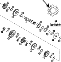 KTM EXHAUST PIPE NI. ''KTM523'' 2000 2000 200 SX 52305009100