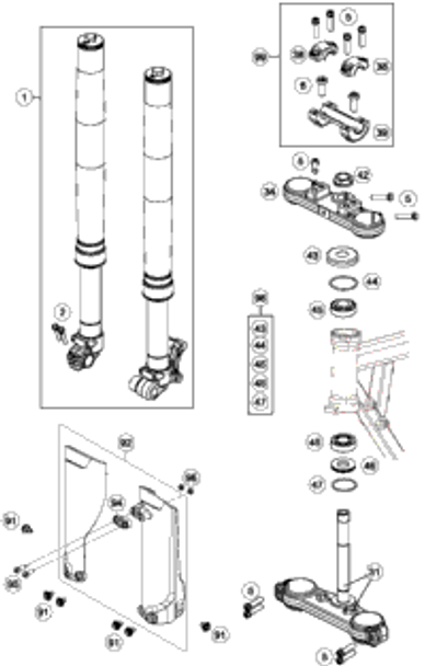 KTM EXHAUST PIPE CPL. 2023 65 SX Chassis 46305007000