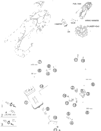KTM PISTON KIT GR. II 450 EXC 14 14, As Required 2014 450 XCW 78130007010 II