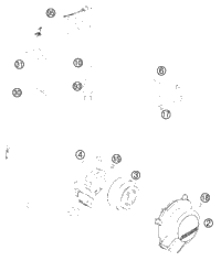 KTM CRANKSHAFT 85 SX 2014 85 SX 47030018200