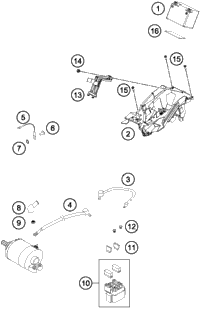 KTM THROTTLE BODY 2015 500 EXC 77241001000