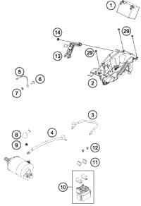 KTM THROTTLE BODY 2015 500 XC-W 77241001000
