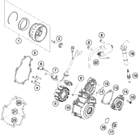 KTM THROTTLE BODY 2013 500 EXC 77241001000