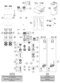 KTM FORK LEG L/S + TUBE CPL. 2020 250 XC TPI 48601407S2