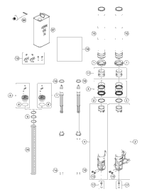 KTM FORK LEG R/S + TUBE CPL. 2018 450 SX-F FACTORY EDITION 48601408S2