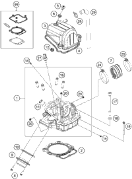 KTM CONNECTING ROD REPAIR SET LC4 1997 400 SXC 58030015044