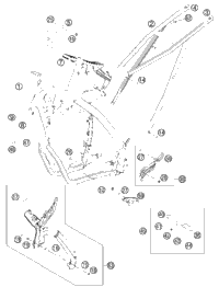 KTM EXHAUST PIPE 250 SX  2004 2004 2008 300 XC USA 54805007100