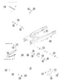KTM EXHAUST PIPE 250 SX  2004 2004 300 EXC 54805007100