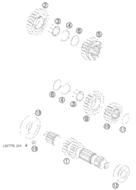 KTM A-ARM TOP R/S XC CPL. 2009 450 XC ATV 83061003044