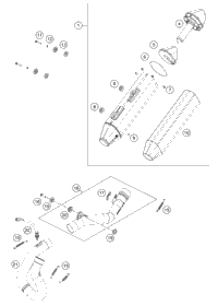 KTM Fuel pump 2022 500 EXC-F Chassis 79707088100