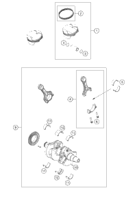KTM PISTON CPL. AS REQUIRED 2012 1190 RC8R TRACK 69130007000 II