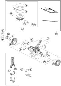 KTM Piston=150 ON DEMAND 2020 690 SMC R 76630007200 II