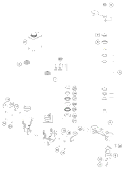 KTM AXLE CLAMP OC L/S CPL. & TUBE 2017 350 EXC-F 48601632S1