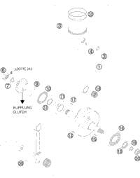 KTM CARBURETOR PWK36-S AG  06 2006 250 SX 54831001344