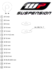 KTM AXLE CLAMP L/S + TUBE CPL. 2016 250 XCW 48601437S1
