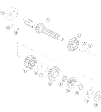 KTM CLUTCH CAGE CPL. 79T 2017 690 DUKE WHITE 75032001144