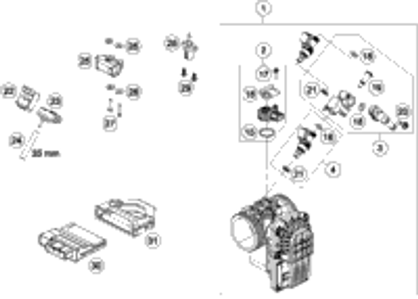 KTM ELECTRONIC CONTROL UNIT 07 2013 690 Enduro 75041031000
