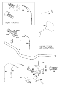 KTM SWINGARM CPL. 570MM ''4'' '94 1996 620 EXC 58303030144