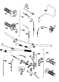 KTM SWINGARM CPL. 570MM ''4'' '94 LC4 '94 1995 400 SC 58303030144