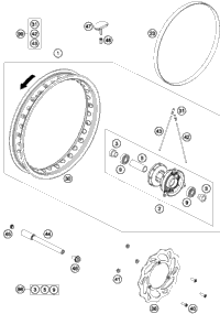 KTM CRANKSHAFT CPL. 2020 65 SX 46230018000