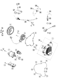 KTM EXHAUST MANIFOLD 2017 250 XC-W 55405007000