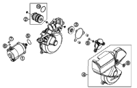 KTM EXHAUST MANIFOLD 2017 250 SX 55405007000