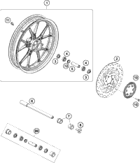 KTM FUEL TANK CPL. 2016 390 DUKE WHITE 90207513044