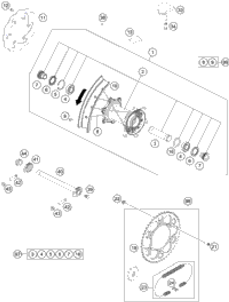 KTM CONNECTING ROD REPAIR SET 2016 250 XCF 79030015044