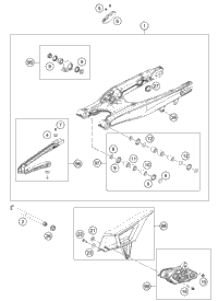 KTM EXHAUST PIPE SX 2016 250 SX-F FACTORY EDITION 79005007000