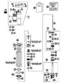 KTM SHOCK ABS. LOWER PART CPL. 10 10 2011 530 EXC 50180512SA2