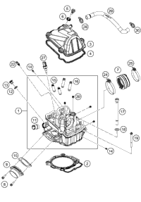 KTM THROTTLE BODY 2019 500 EXC-F 79441001000