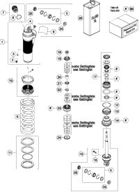 KTM MONOSHOCK CASE M53X1 INC PIPE 2019 300 XC-W TPI 46181242S1
