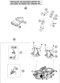 KTM IGNITION LOCK 2015 1290 ADV WHITE 60311066000