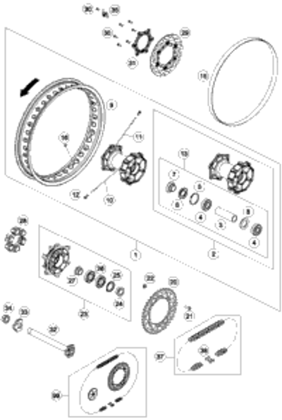 KTM CON-ROD REPAIR KIT 2014 690 Duke Black 75330015144