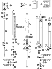 KTM OUTER TUBE L=550MM D=54/60 2016 1290 SUPERDUKE R BLACK 48600484