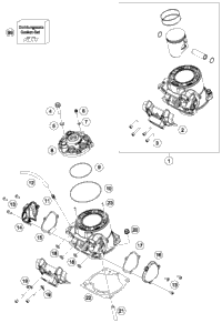 KTM CRANKSHAFT EXC 2018 300 XC-W 55430118100