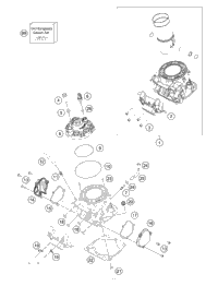 KTM CRANKSHAFT EXC 2024 250 XC-W TPI Engine 55430118100
