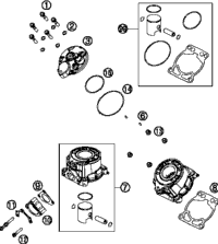 KTM Piston Kit Gr. I MX 450 ON DEMAND 2022 450 SMR Engine 00050000271