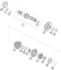 KTM VALVE KIT 250 SX-F 13-15 13 2015 250 SX-F 77736030010
