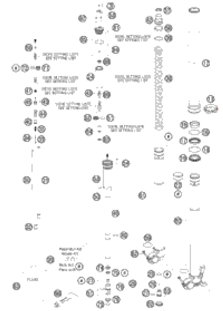 KTM AXLE CLAMP L/S + TUBE CPL. 2015 500 XC-W 48600860SA2