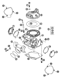 KTM CRANKSHAFT 250/300 EXC-MXC 08 08 2011 300 XC-W 54830118200