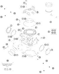 KTM CRANKSHAFT 250/300 EXC-MXC 08 08 2008 300 XC 54830118200