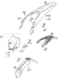 KTM FRONT WHL.CMPL.1.6X21''GIANT 22MM 2022 300 XC-W TPI Chassis 7810900184430