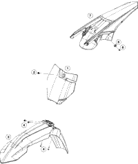 KTM FRONT WHEEL CPL. 1,6X21'' EXCEL 2017 250 SX-F 7900900134430